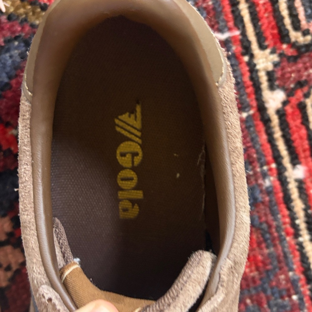Gola women’s hawk suede ‘86 Taupe Suede Sneakers US 9.5 otter /gum colorway - Picture 8 of 9
